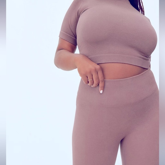 Everlane NWT Seamless Leggings Organic light purple ribbed - Picture 4 of 9